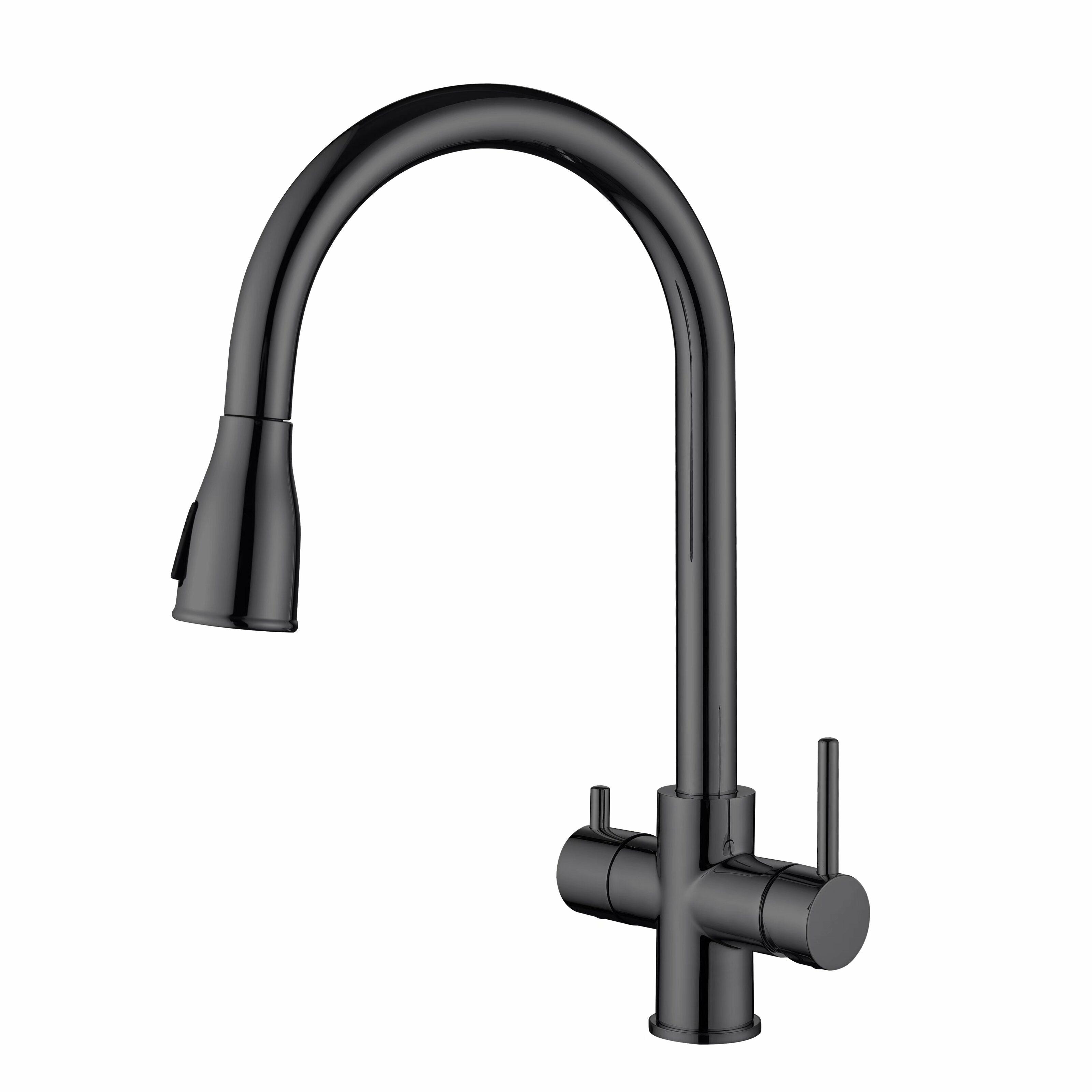 Смеситель комбинированный Fabiano FKM 3122 Black Steel (8231.403.1150)