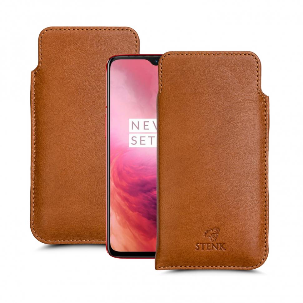 Футляр Stenk Elegance для OnePlus 7 Camel (63442)