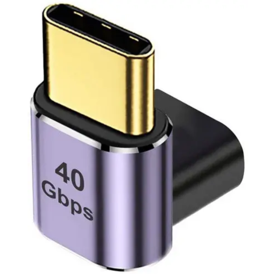Адаптер проходной угловой I-Taki USB-C-USB-C 4.0 (000049355)
