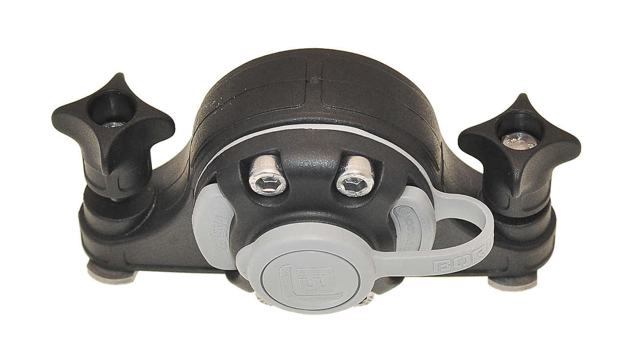 Монтажна система Borika FASTen FMa-2 з двома замками для кріплення аксесуарів на профілі з Т-пазом Чорно-сірий (01.01.013.04.01) - фото 3