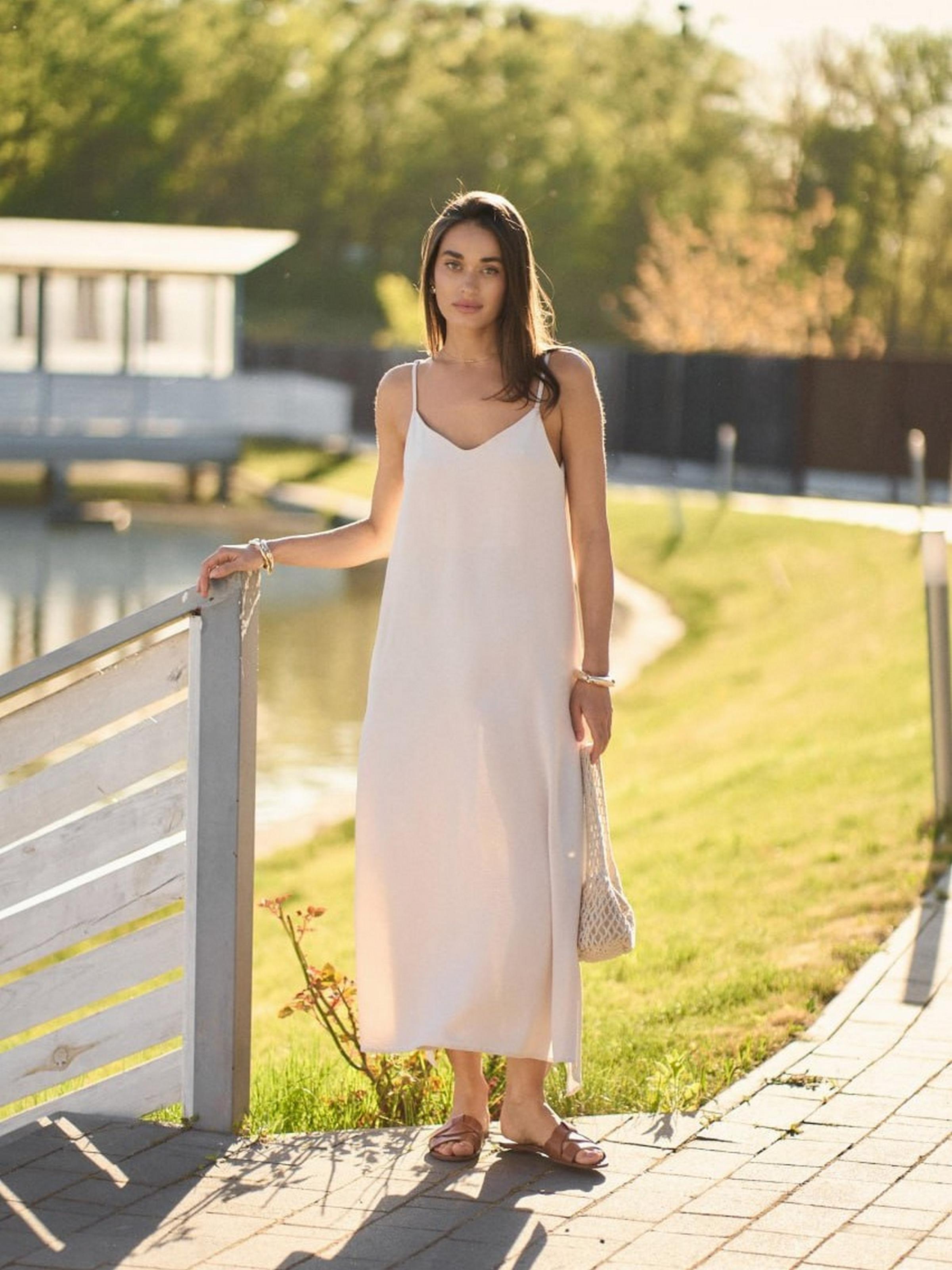 Сарафан женский Fanme M-L Бежевый (101-7008-1)