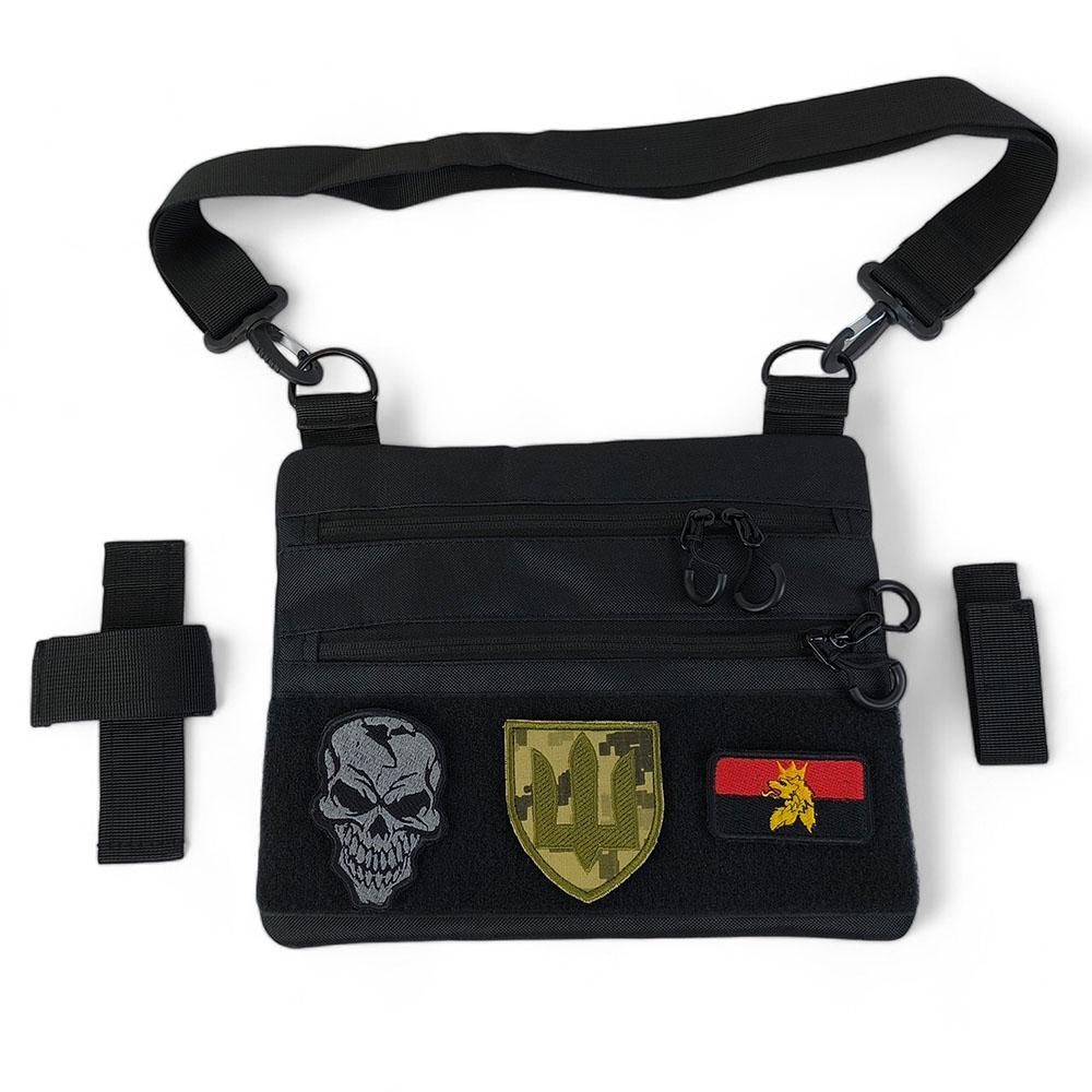 Сумка-кобура мужская 30х24 см Черный (521246) - фото 17 Сумка-кобура мужская 30х24 см Черный (521246) - фото 17