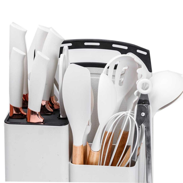 Набір кухонного приладдя Kitchenware Set 19 предметів Білий - фото 6 Набір кухонного приладдя Kitchenware Set 19 предметів Білий - фото 6