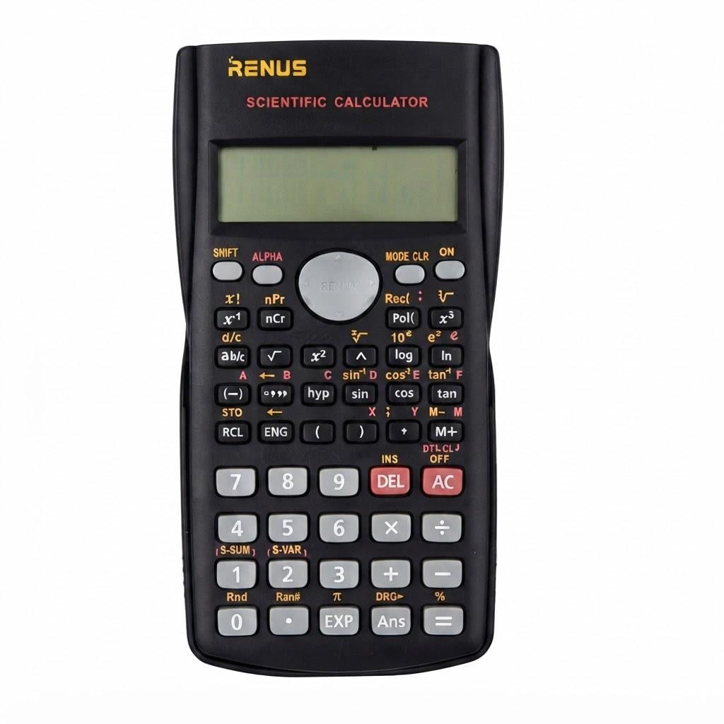 Калькулятор науковий інженерний RENUS з 2-рядковим дисплеєм (37243829)