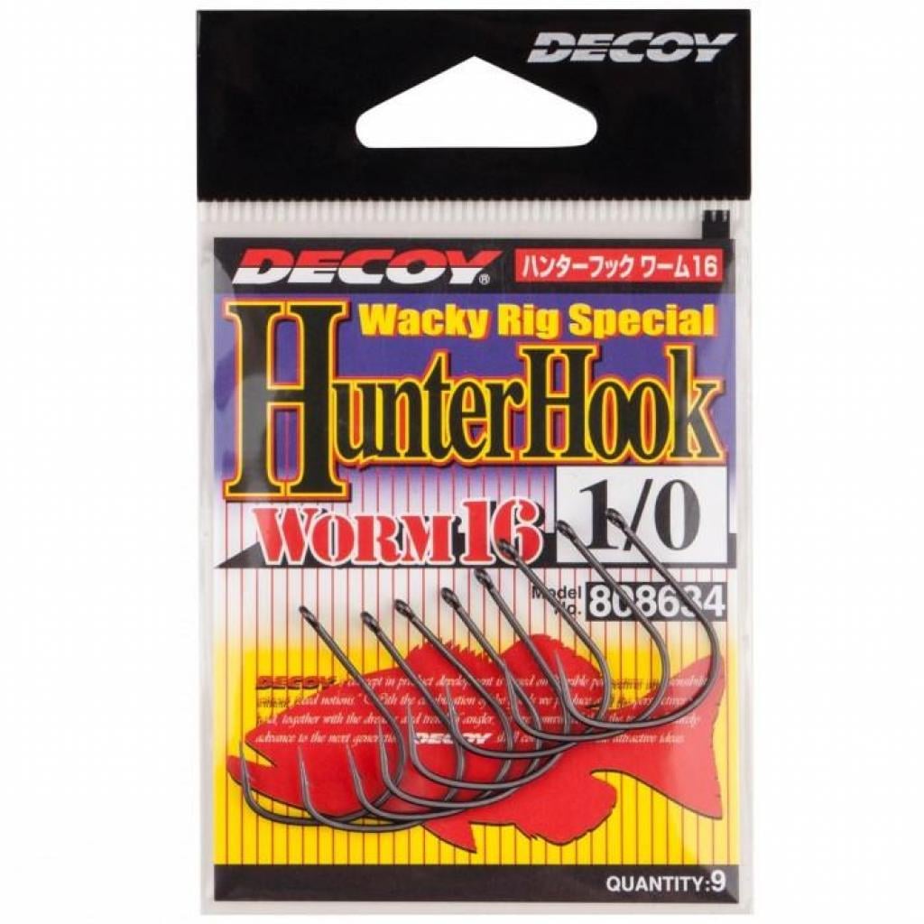 Крючки Decoy Worm 16 Hunter Hook №1/0 9 шт. (1013-1562.05.45)