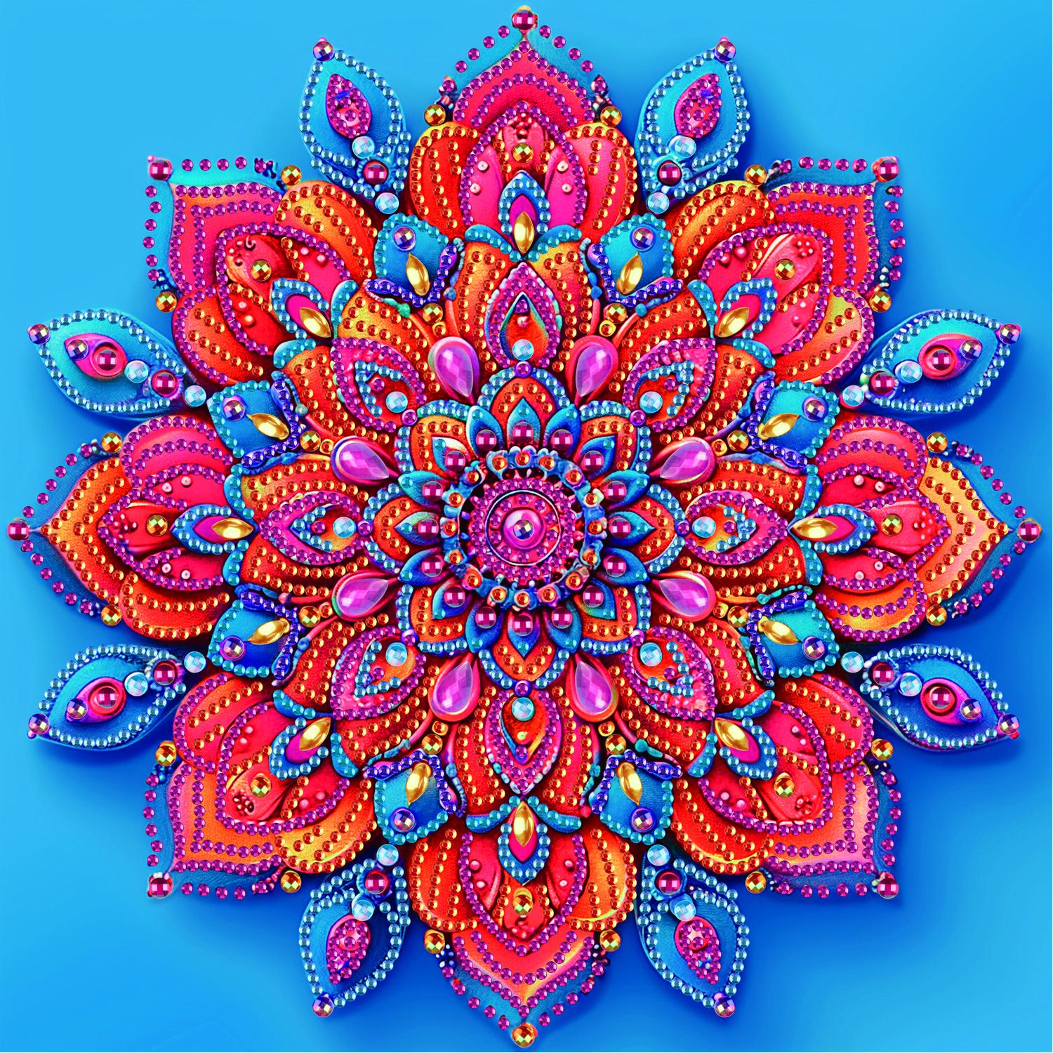 Алмазная мозаика Brushme Нежный цветок 25x25 см (BH018)