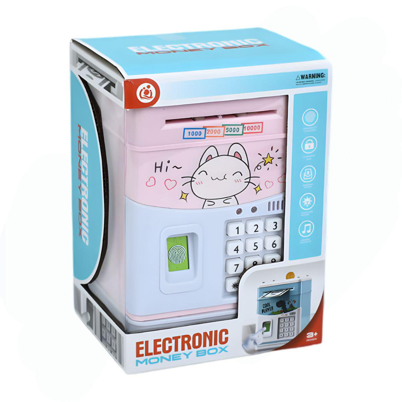 Электронная копилка MK5398 с кодовым замком/сенсором/светом и звуком/с кроликом - фото 2