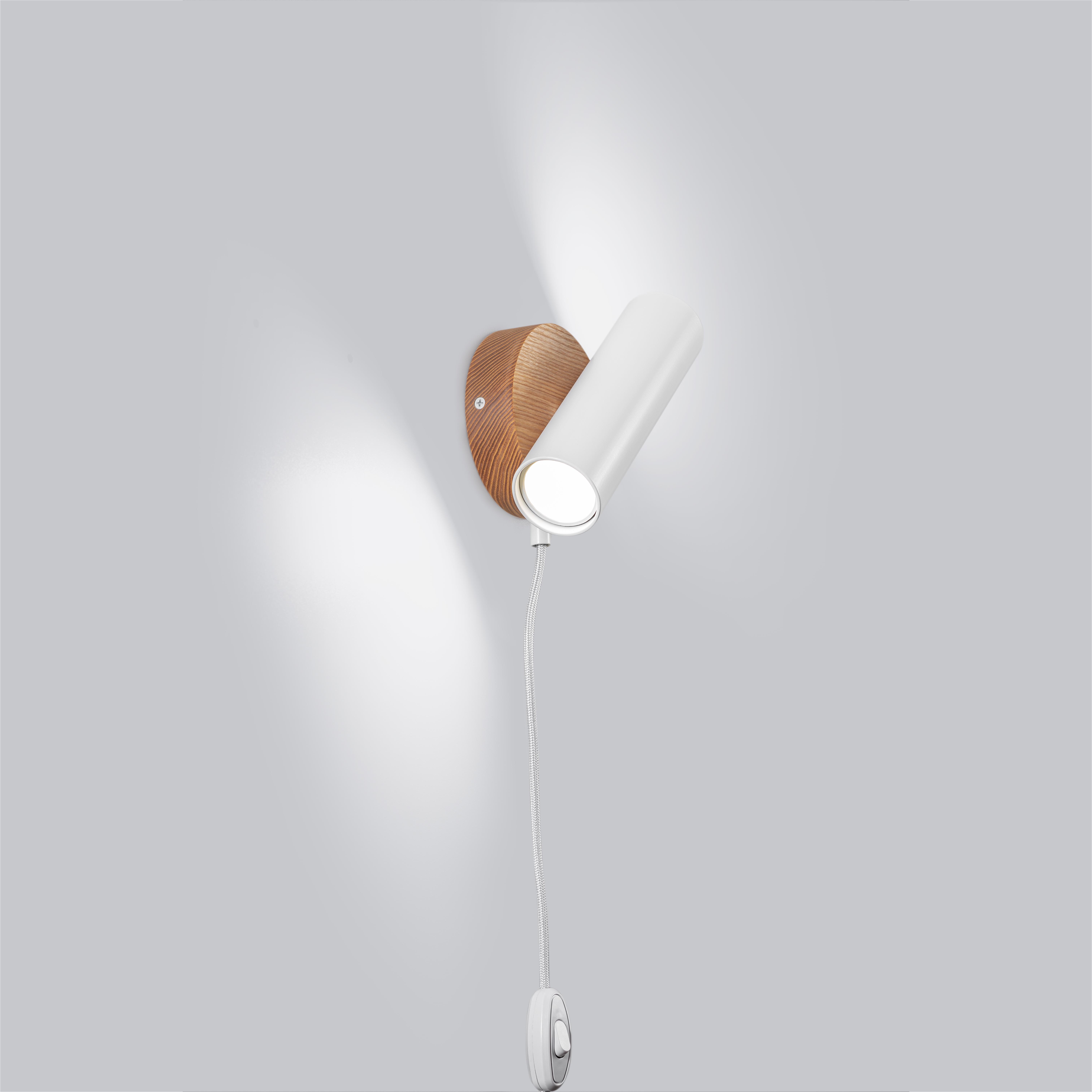 Бра в стиле лофт Gaff Design Белый (BRA3) - фото 3 Бра в стиле лофт Gaff Design Белый (BRA3) - фото 3