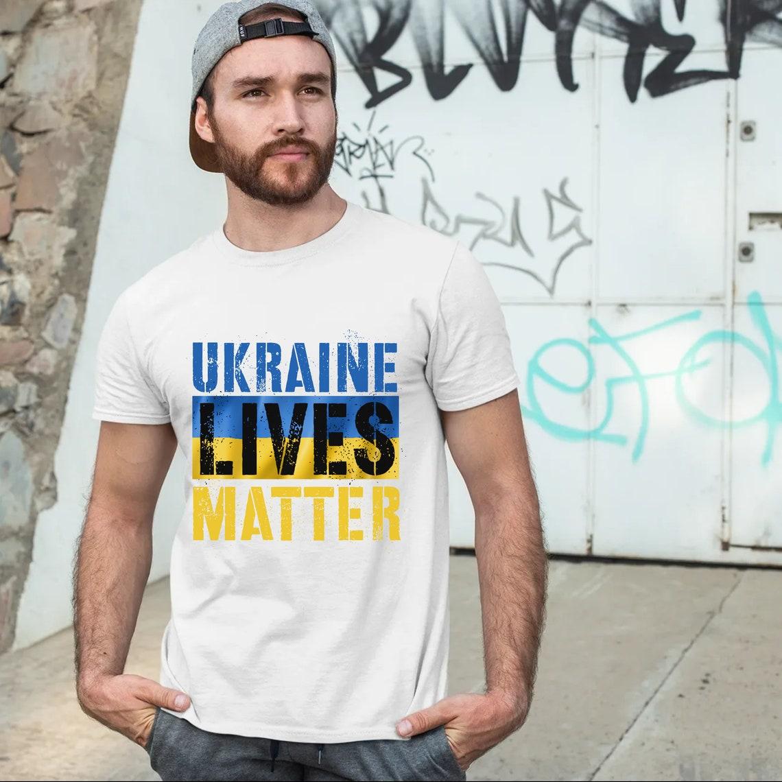 Футболка мужская патриотическая Stedman с принтом Ukraine Lives Matter XXL Белый (УКР39-1692156278)