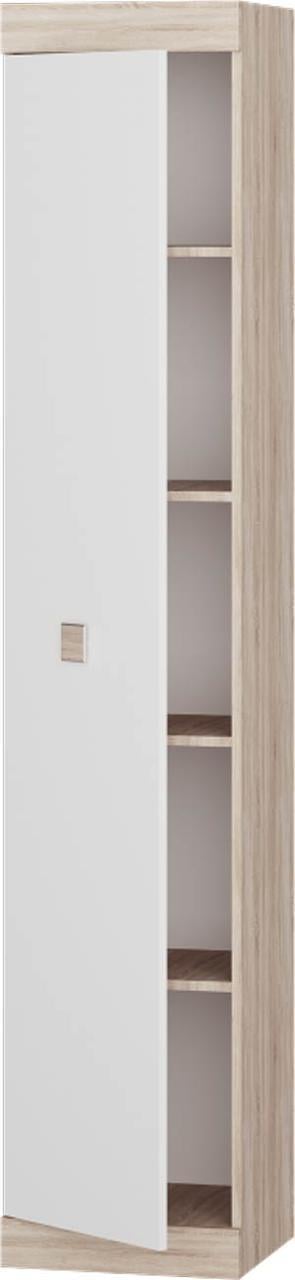 Пенал закритий Еверест Соната 40х38х205,5 см Дуб сонома/Білий (2450600) - фото 2