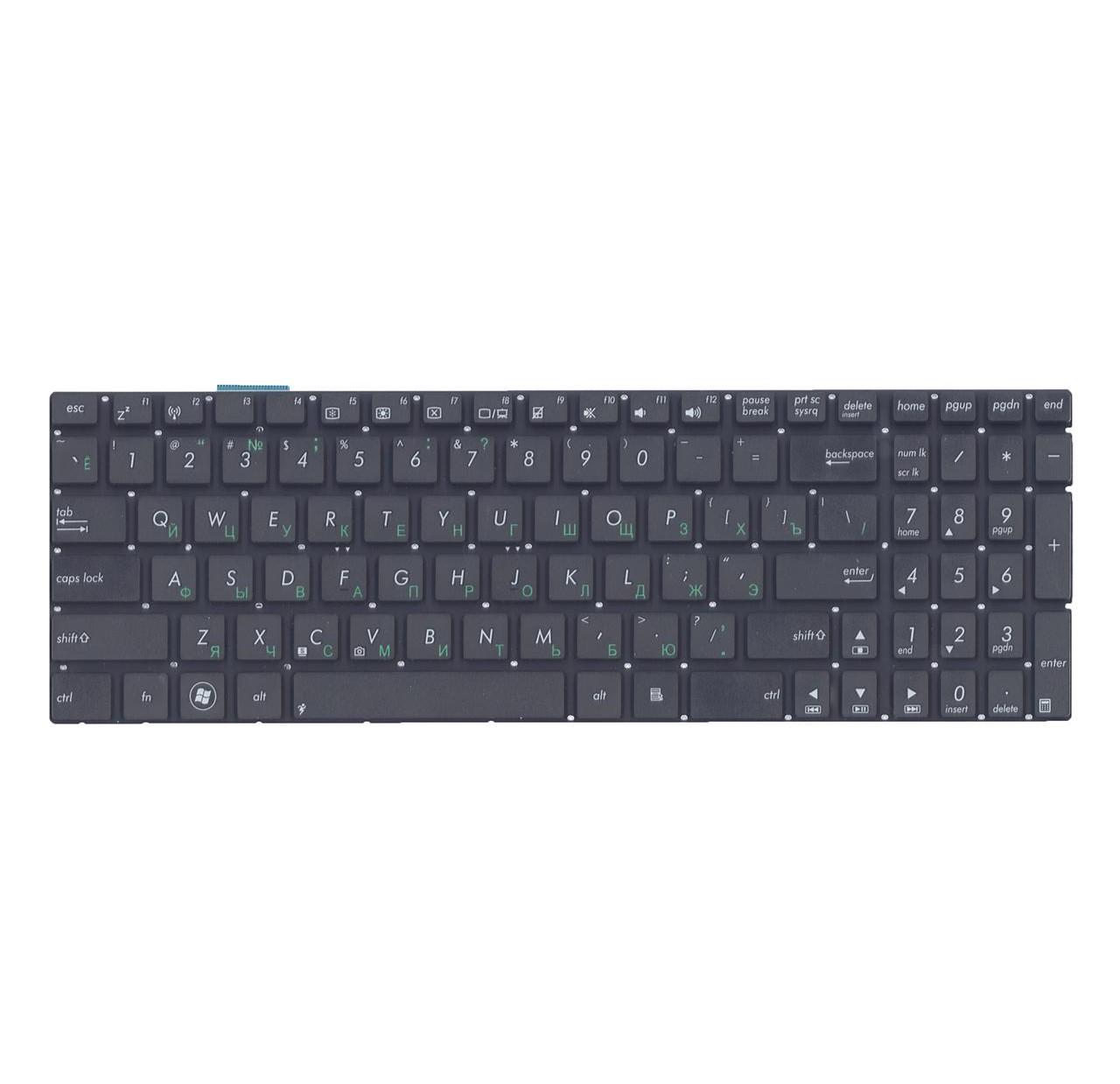 Клавиатура для ноутбука Asus R501 R501VJ матовая (0KNB0-6120RU00)