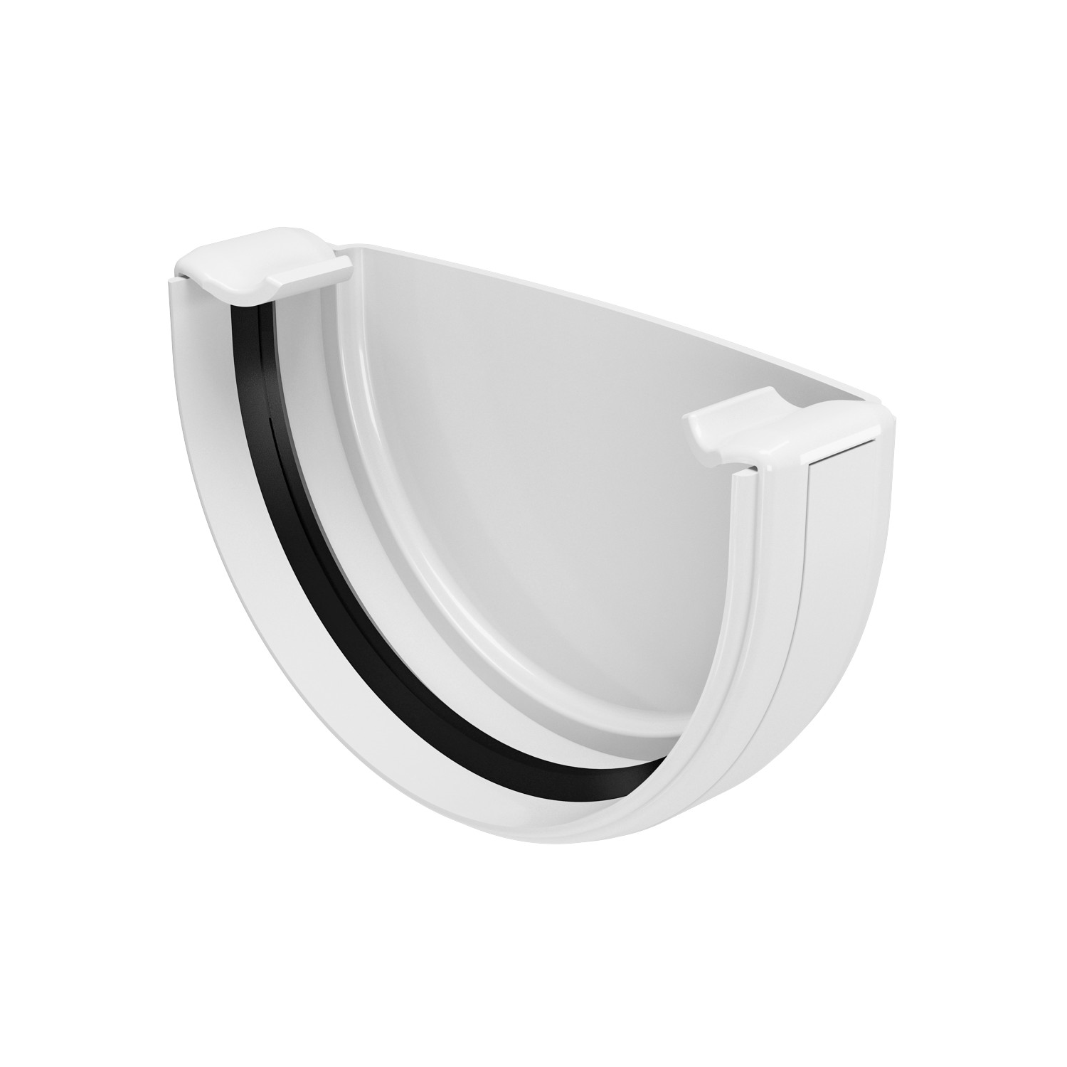 Заглушка желоба REGENAU 125 система Белый (350424036) - фото 1