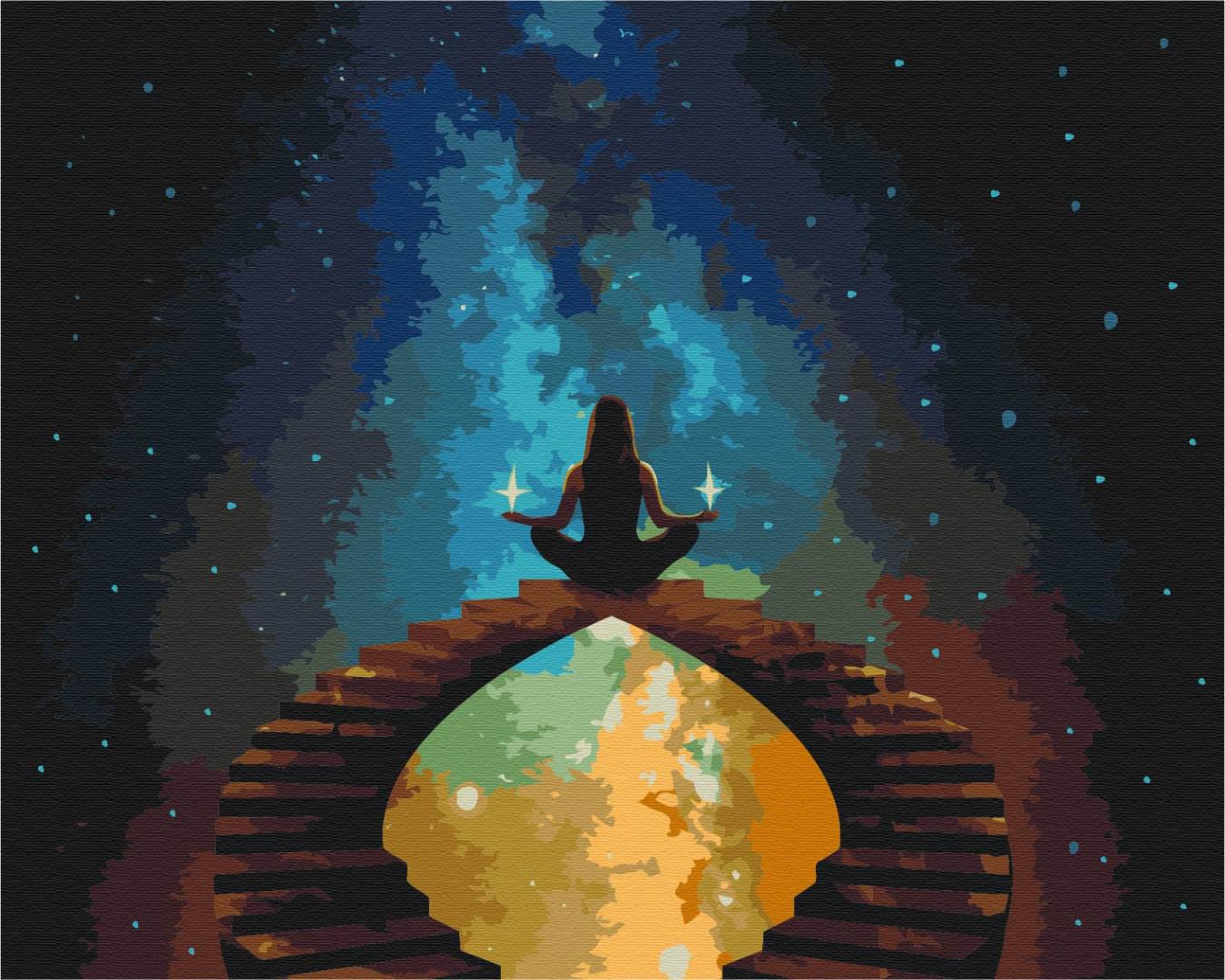 Картина по номерам Brushme Гармония с космосом 40x50 см (BS52572)