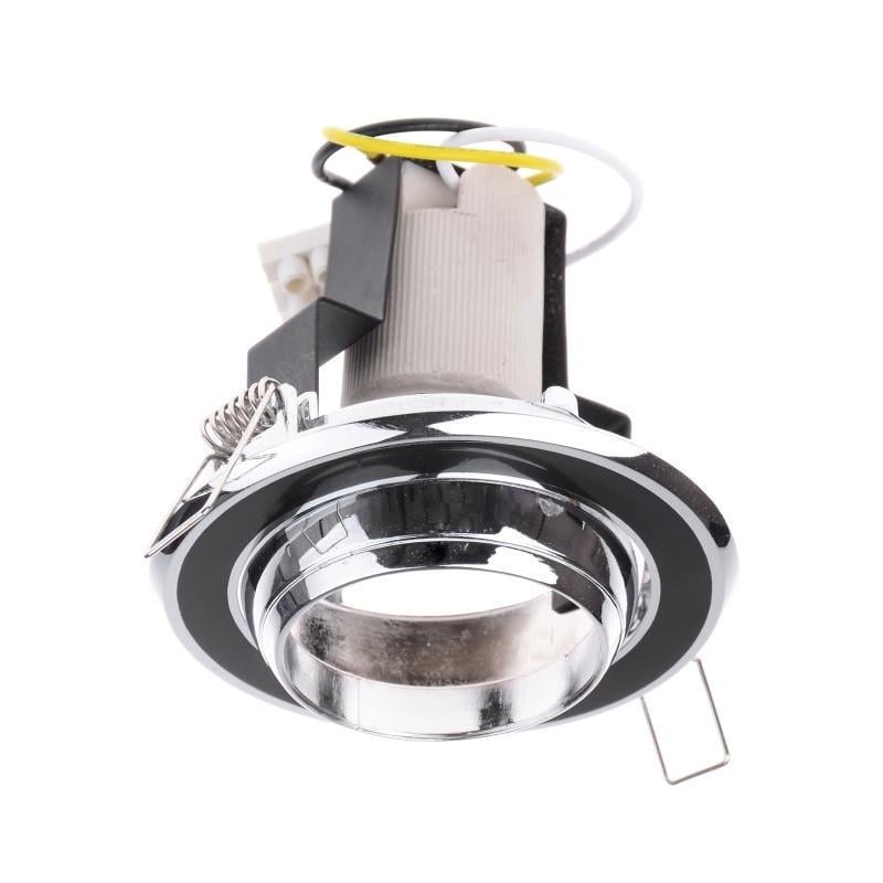 Светильник точечный поворотный RO-50D BLACK/CHR