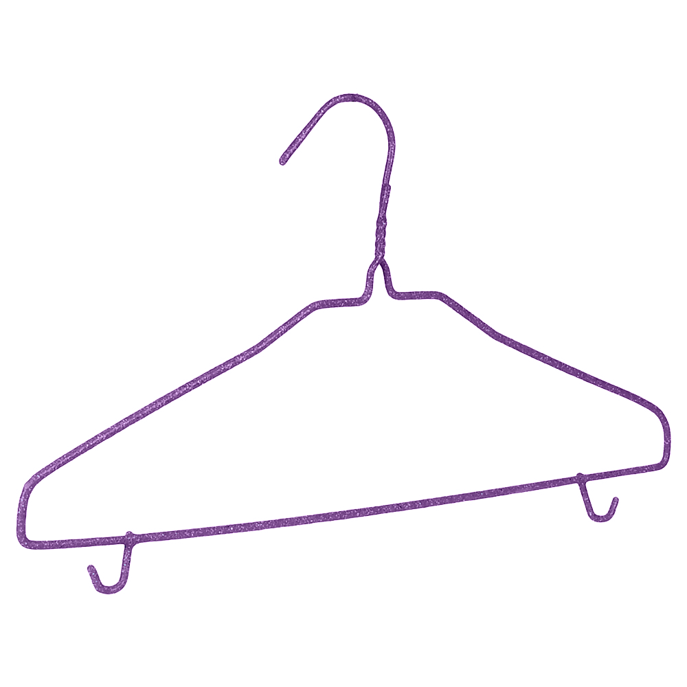 Вешалка просиликоненная Стандарт Stenson R85357 42 см 10 шт. Purple (35226991) Вешалка просиликоненная Стандарт Stenson R85357 42 см 10 шт. Purple (35226991)