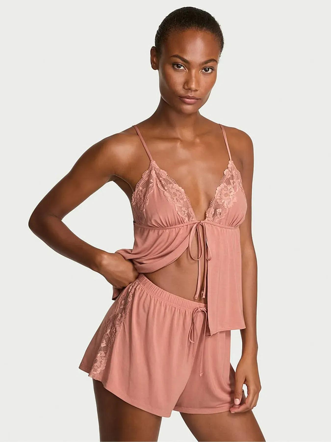 Пижама модал Victoria's Secret Modal Soft Short Pajama Set XXL Розовый (2671501D)