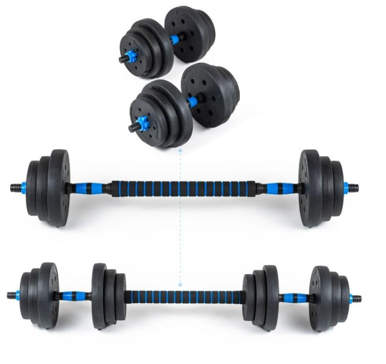 Гантелі розбірні бітумні Thunder GYM-02 зі з'єднувачем для штанги 2x10 кг (GYM-02) - фото 9 Гантелі розбірні бітумні Thunder GYM-02 зі з'єднувачем для штанги 2x10 кг (GYM-02) - фото 9