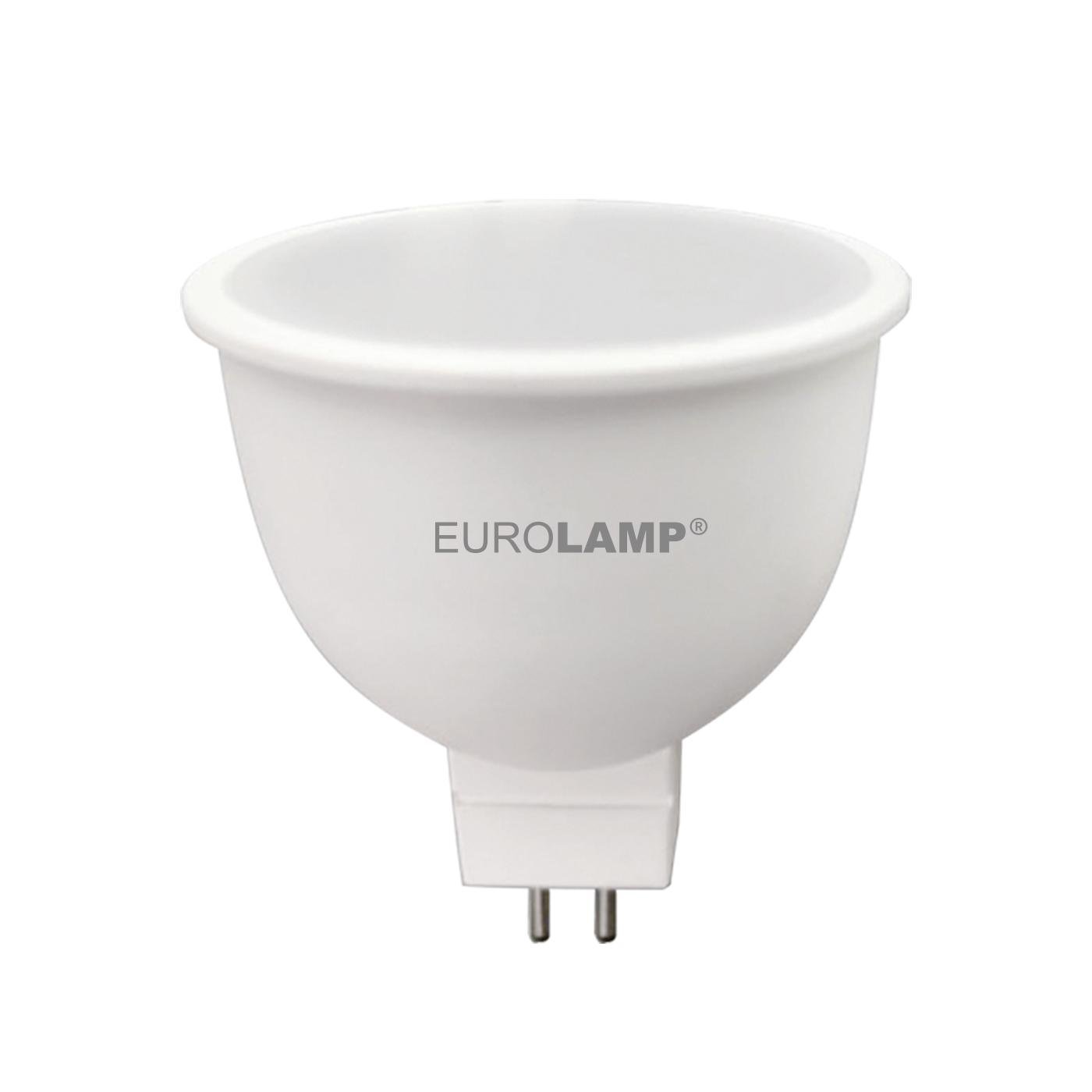 Лампа светодиодная Eurolamp LED-SMD-11533/P 11W 220V 990lm 3000K GU5.3 50x65 мм рефлекторная (4262380665064)