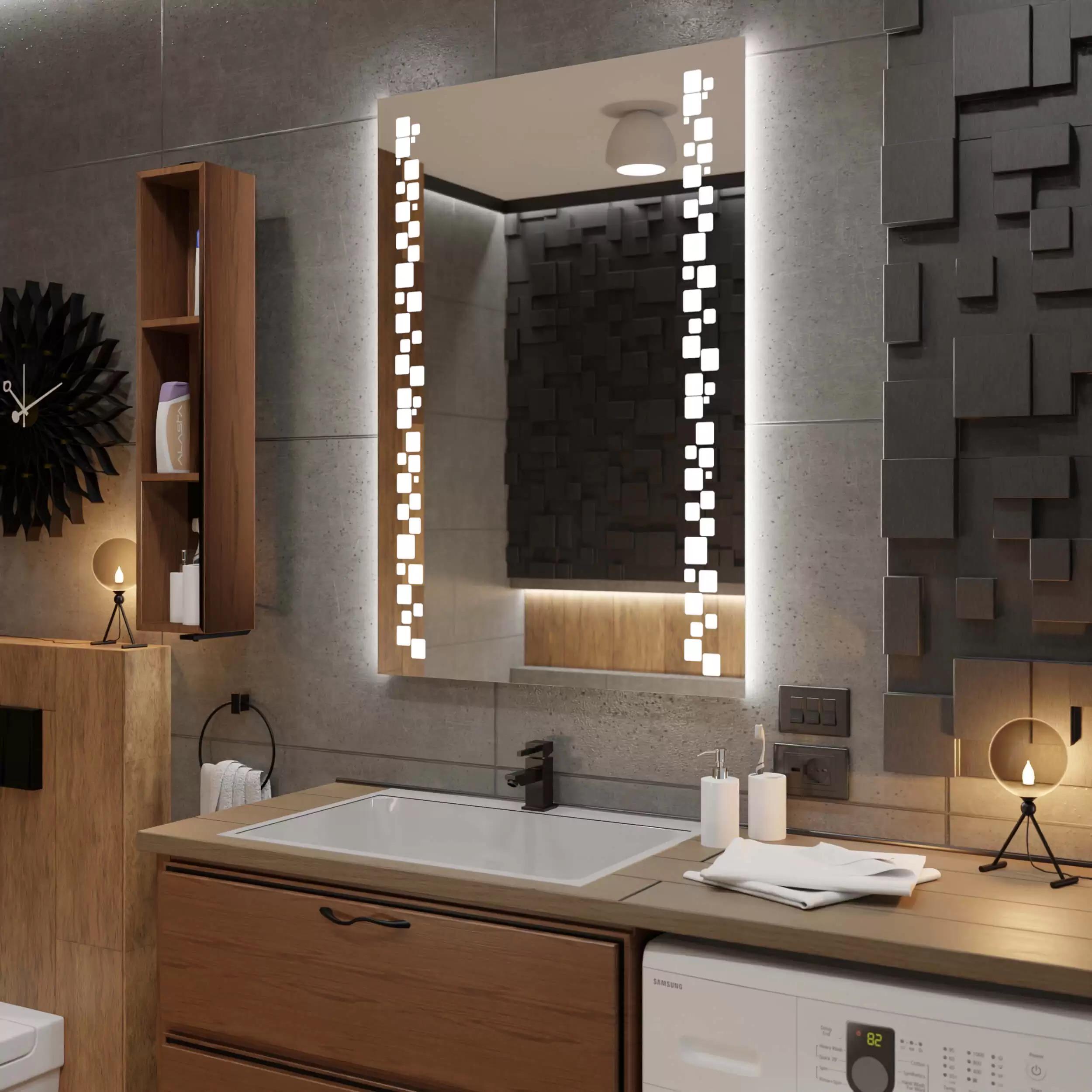 Зеркало Dim Dzerkal MATARO с LED-подсветкой 50х80 см (3501)