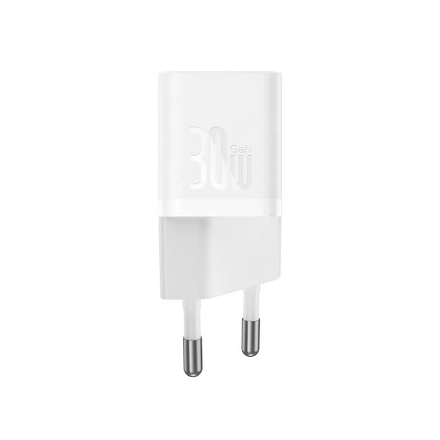 Зарядний пристрій мережевий Baseus GaN5 Fast Charger mini 1C 30 W EU White (KST-CCGN070502)