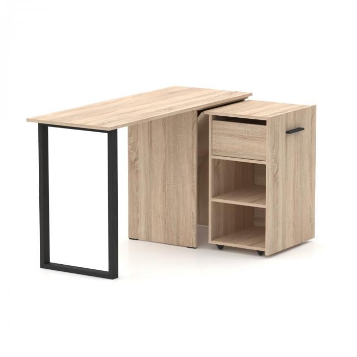 Стол-трансформер Hobana Jumbo Ш1 с дополнительной поворотной столешницей Дуб сонома - фото 4 Стол-трансформер Hobana Jumbo Ш1 с дополнительной поворотной столешницей Дуб сонома - фото 4