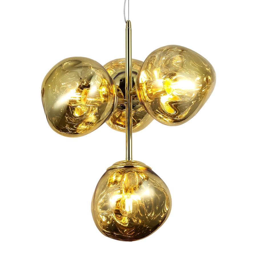 Люстра підвісна 793CH01-4 GD 180 E27 з 4 незвичайними плафонами Золотий - фото 3 Люстра підвісна 793CH01-4 GD 180 E27 з 4 незвичайними плафонами Золотий - фото 3