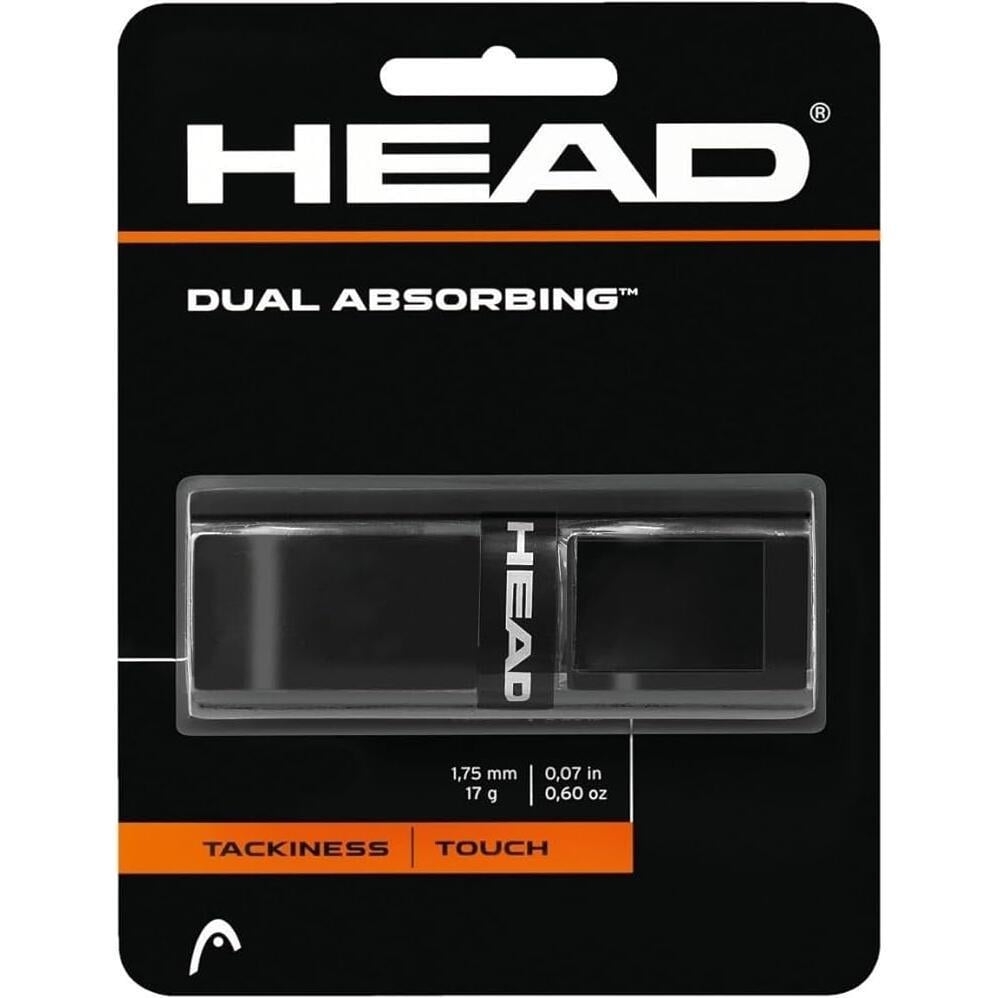 Обмотка для ракеток Head DUAL ABSORBING GRIP DOZEN Черный (285-034 bk)