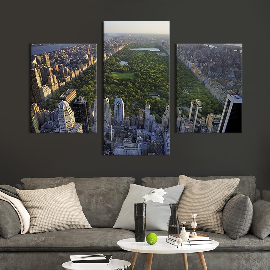Картина для интерьера Уникальный Центральный Парк Нью-Йорка 66x40 см (332-32)