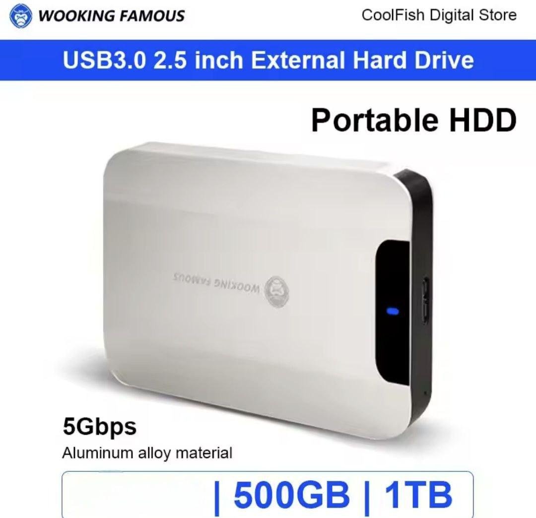 Жорсткий диск металевий 5Гбіт/с зовнішній диск 1 ТВ ПК/MAC/PS4/PS5 портативний - фото 3 Жорсткий диск металевий 5Гбіт/с зовнішній диск 1 ТВ ПК/MAC/PS4/PS5 портативний - фото 3