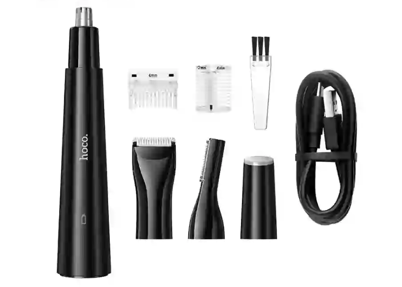Тример для стрижки Hoco HP37 Three-in-one multifunctional nose hair trimmer Чорний (2850557570)