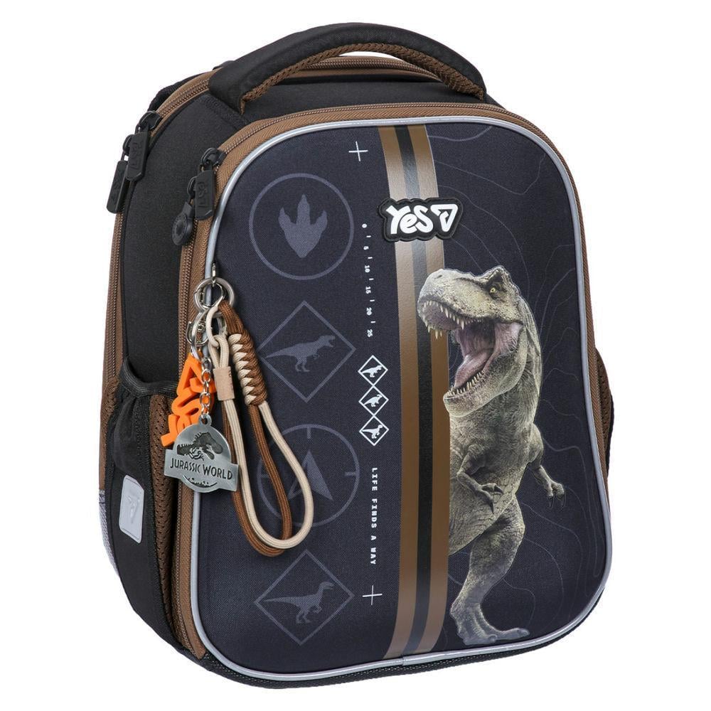 Школьный рюкзак YES Jurassic World, Danger 35x28x15 см 14,7 л Черный (550224)