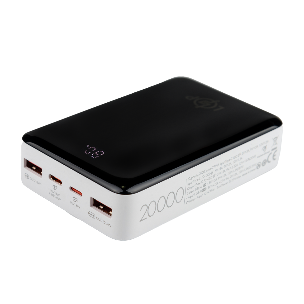 Повербанк беспроводной LP PQ18 20000 mAh