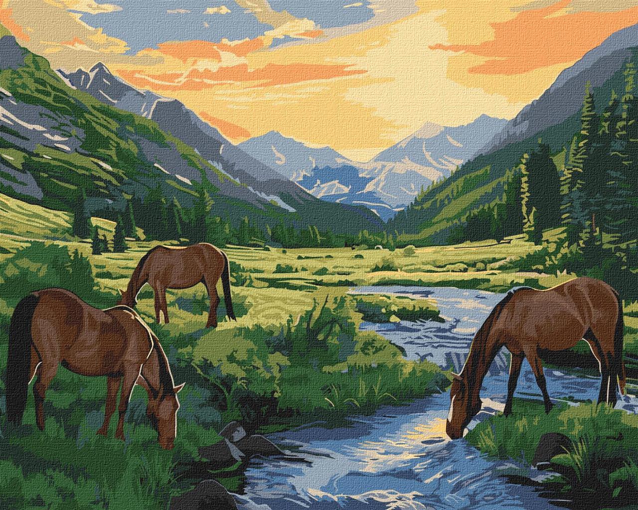 Картина за номерами Ideyka Передсвітній час 40х50 см