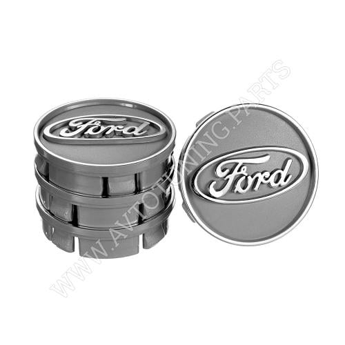 Заглушка колесного диска Ford пластик 60x55 мм 4 шт.Black