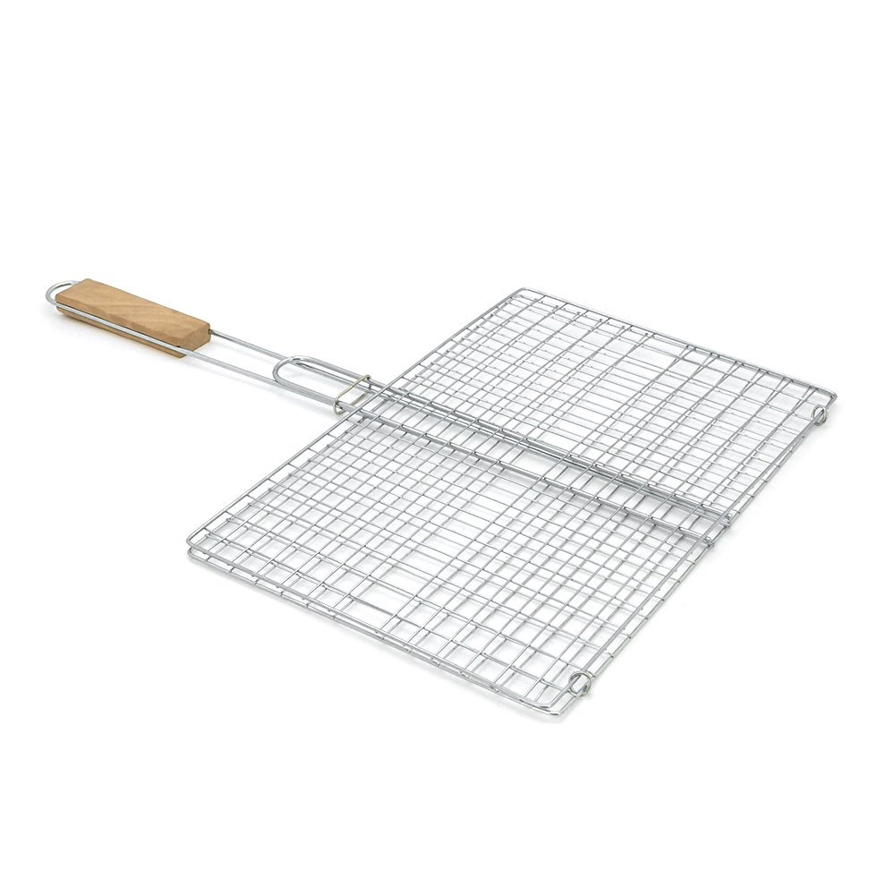 Решетка для гриля двойная VOLTRONIC нержавеющая сталь 34,5-24 см (26498299)