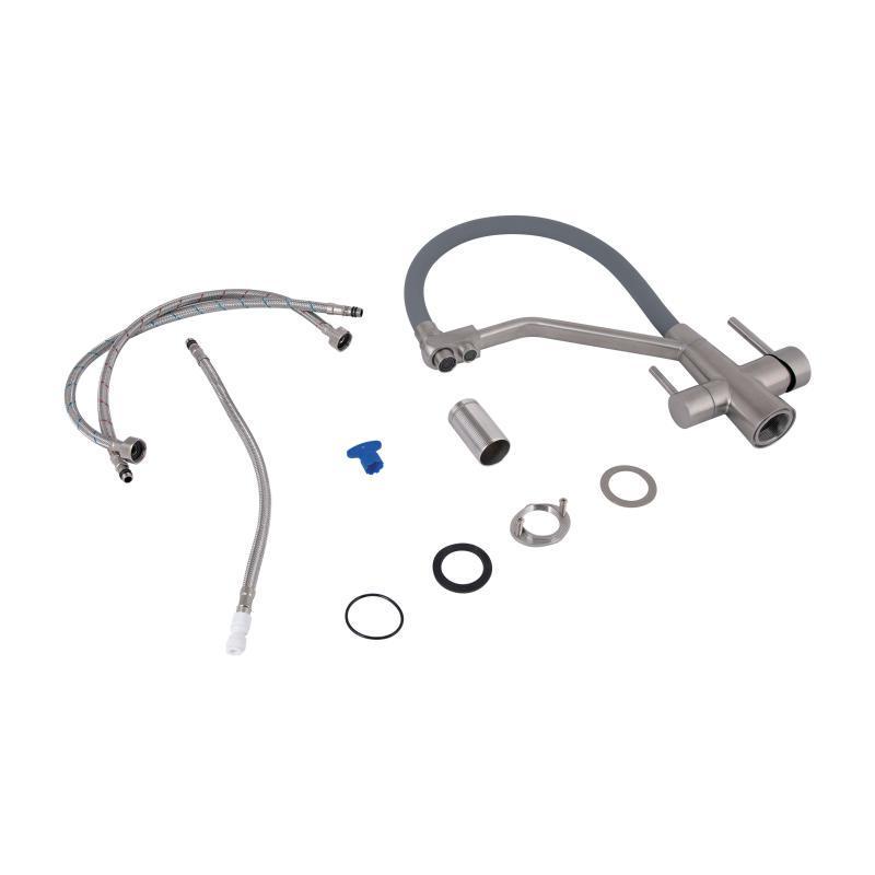 Смеситель для кухни Lidz Aria 020F3 с гибким изливом с подключением к фильтру (LDARI020F3GNK39211) - фото 8 Смеситель для кухни Lidz Aria 020F3 с гибким изливом с подключением к фильтру (LDARI020F3GNK39211) - фото 8