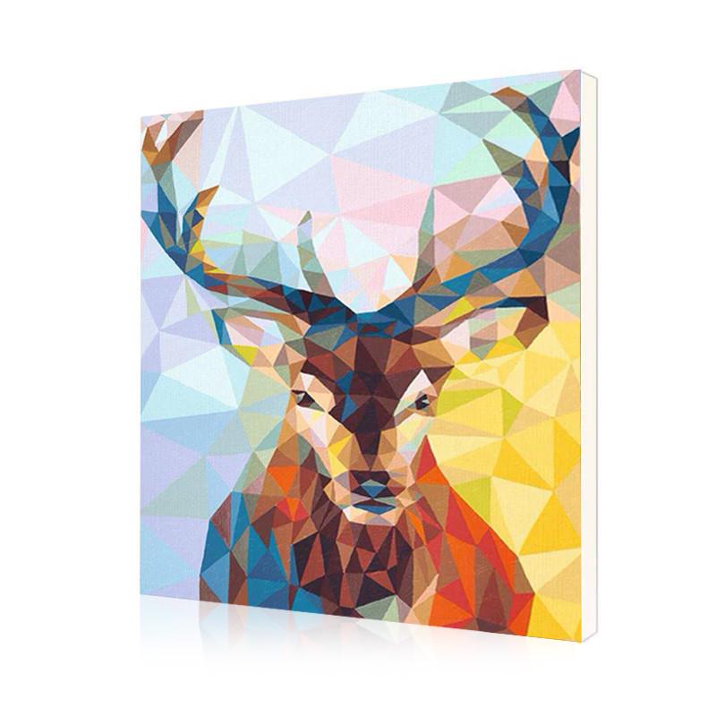 Картина по номерам Lesko DIY E776 "Стильный олень"