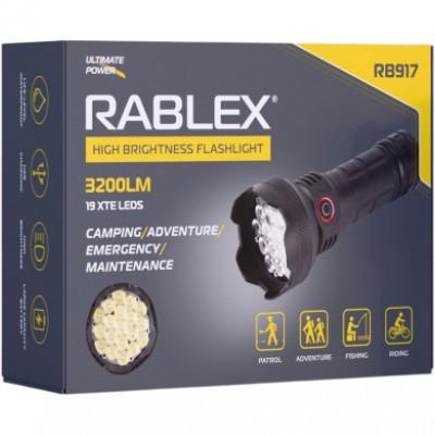 Ліхтар ручний Rablex RB917 19XTE 1х18650 акумулятор Type-C 3200LM