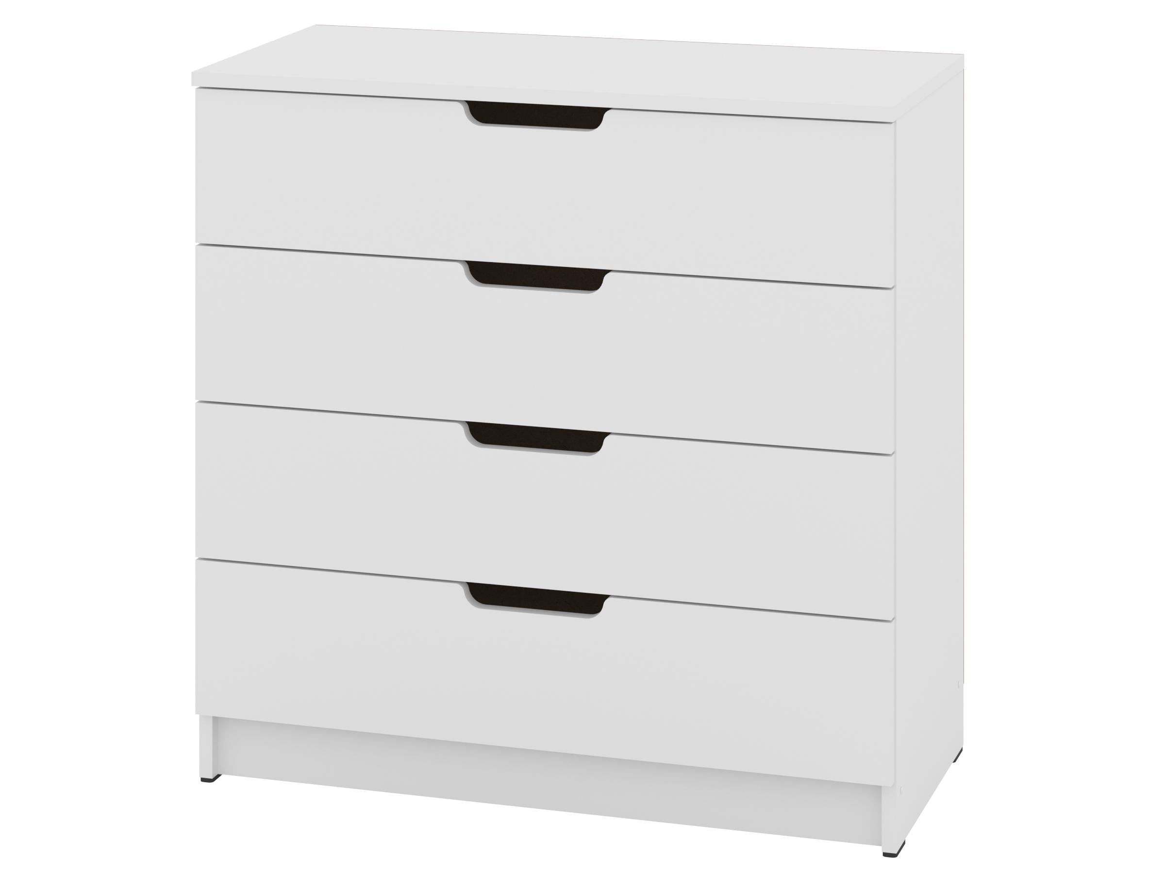 Комод с ящиками PEHOTIN ЭКО К-4 ДСП 80х38х80 см Белый (PN-100553)