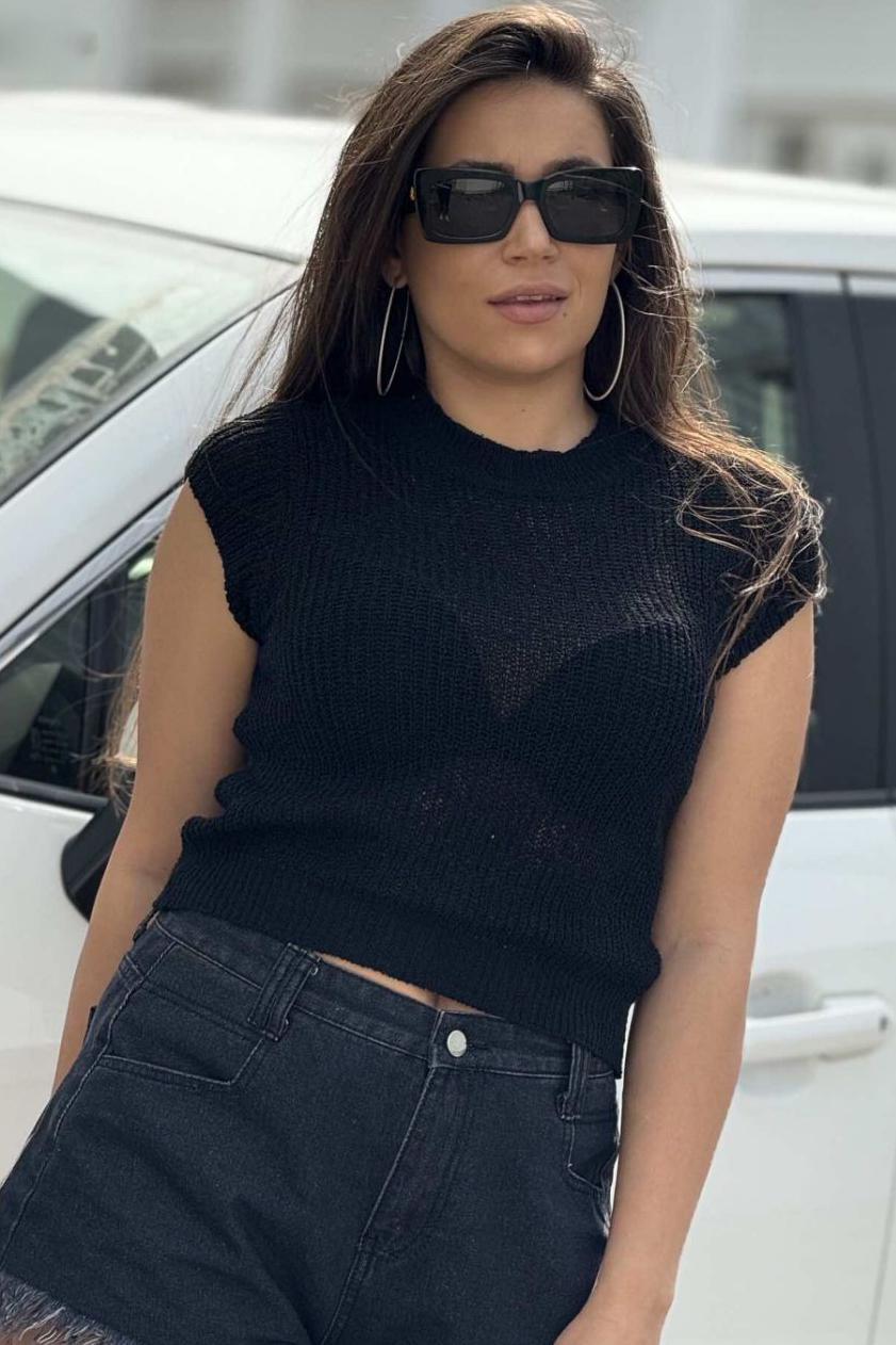 Футболка жіноча трикотажна р. 46 Чорний (179712)