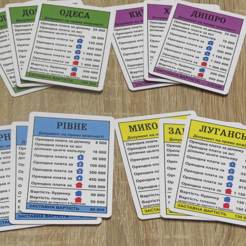 Настільна гра ARTOS GAMES Монополія Україна 0734ATS (RLT12863) - фото 7 Настільна гра ARTOS GAMES Монополія Україна 0734ATS (RLT12863) - фото 7