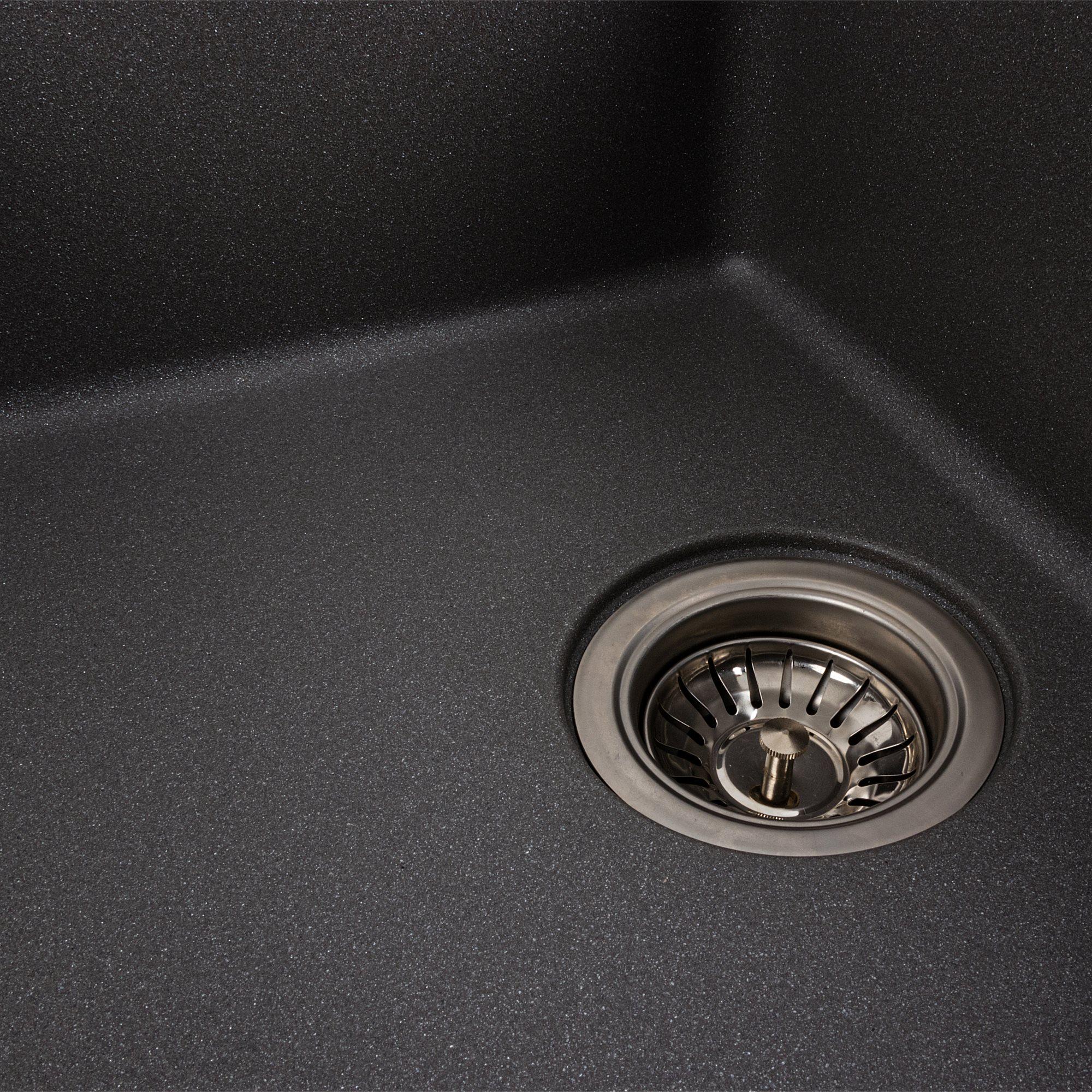 Мойка для кухни гранитная Platinum 6250 ZIRKONE матовая Серый муссон - фото 5 Мойка для кухни гранитная Platinum 6250 ZIRKONE матовая Серый муссон - фото 5