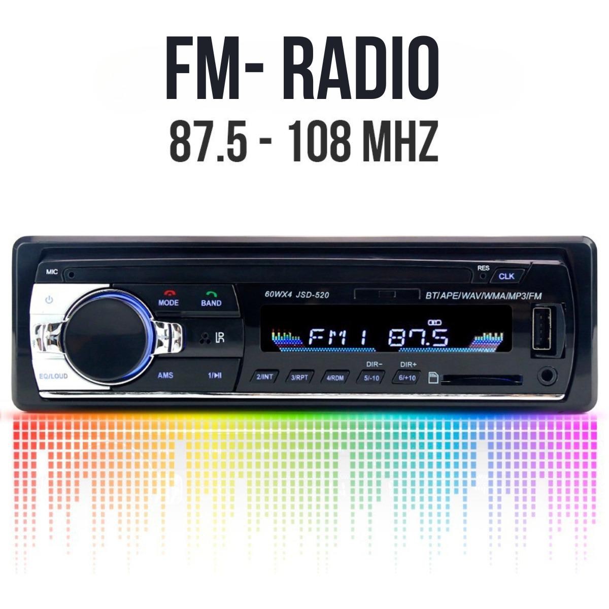 Магнітола 520 Вт Чорний (29164490) - фото 5