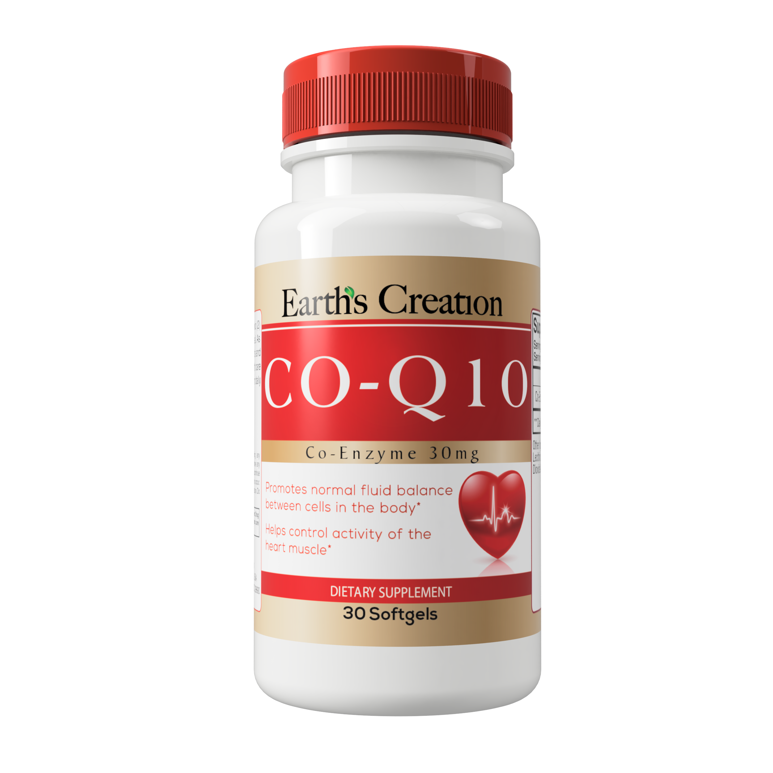 Коензим Earth's Creation CoQ-10 30 mg 30 softgels (00000035430)