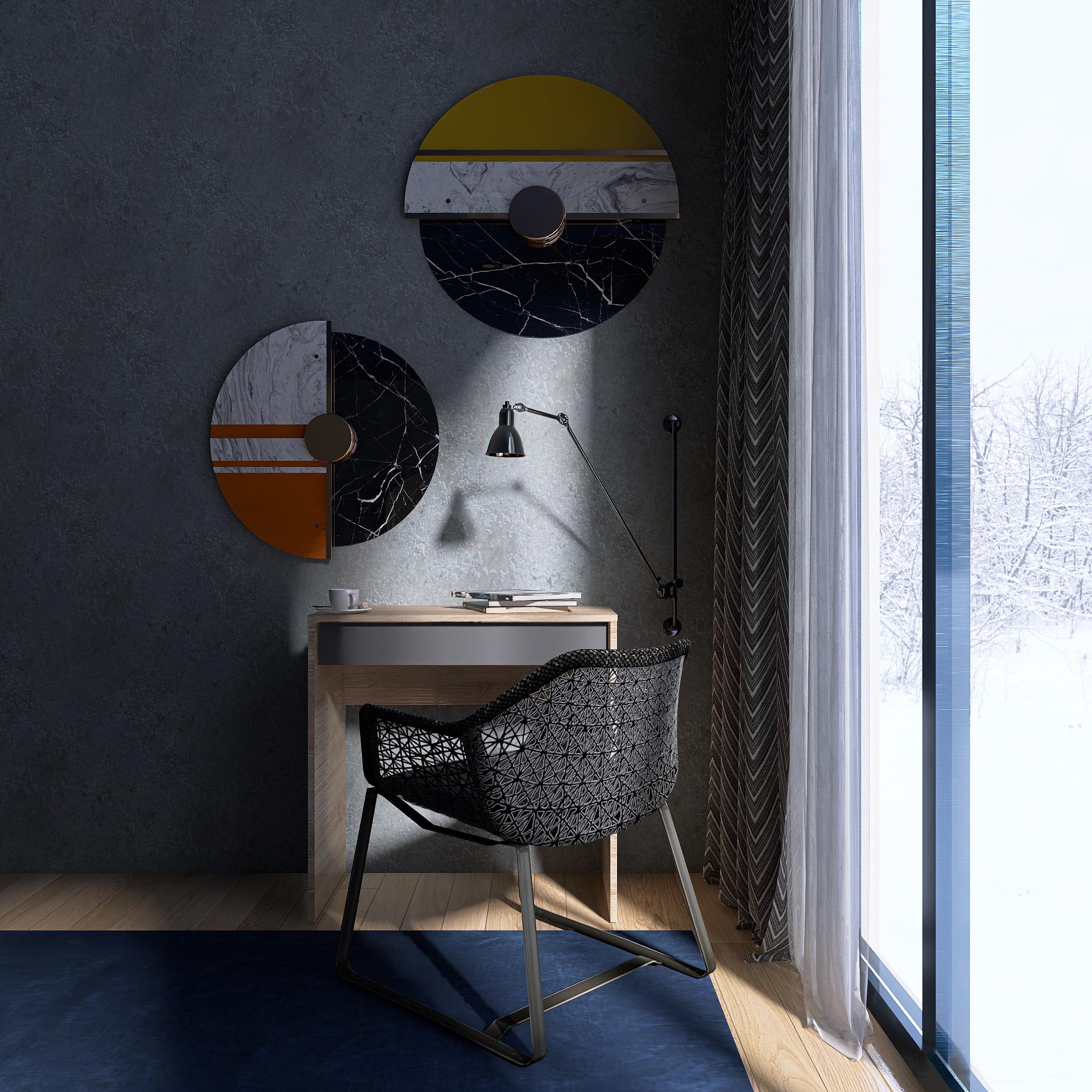 Компьютерный стол Еверест СИТИ 750 мини 75х38х75 см Дуб сонома/Графит (09437)