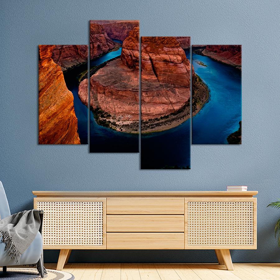 Картина природа Необычный пейзаж реки Колорадо 89x56 см (A1136-4)