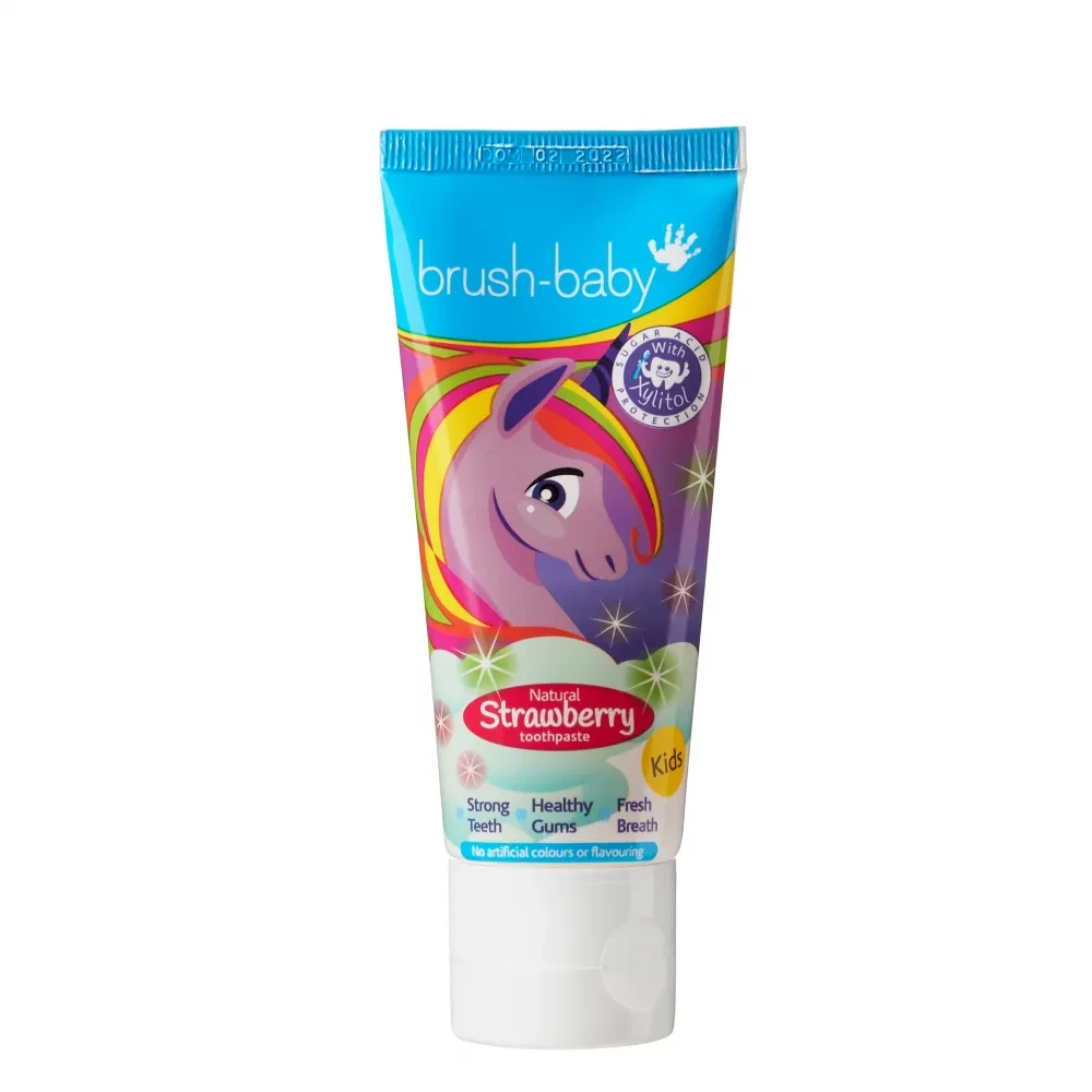 Зубная паста Brush-baby Unicorn Strawberry 3+ (2217995044)