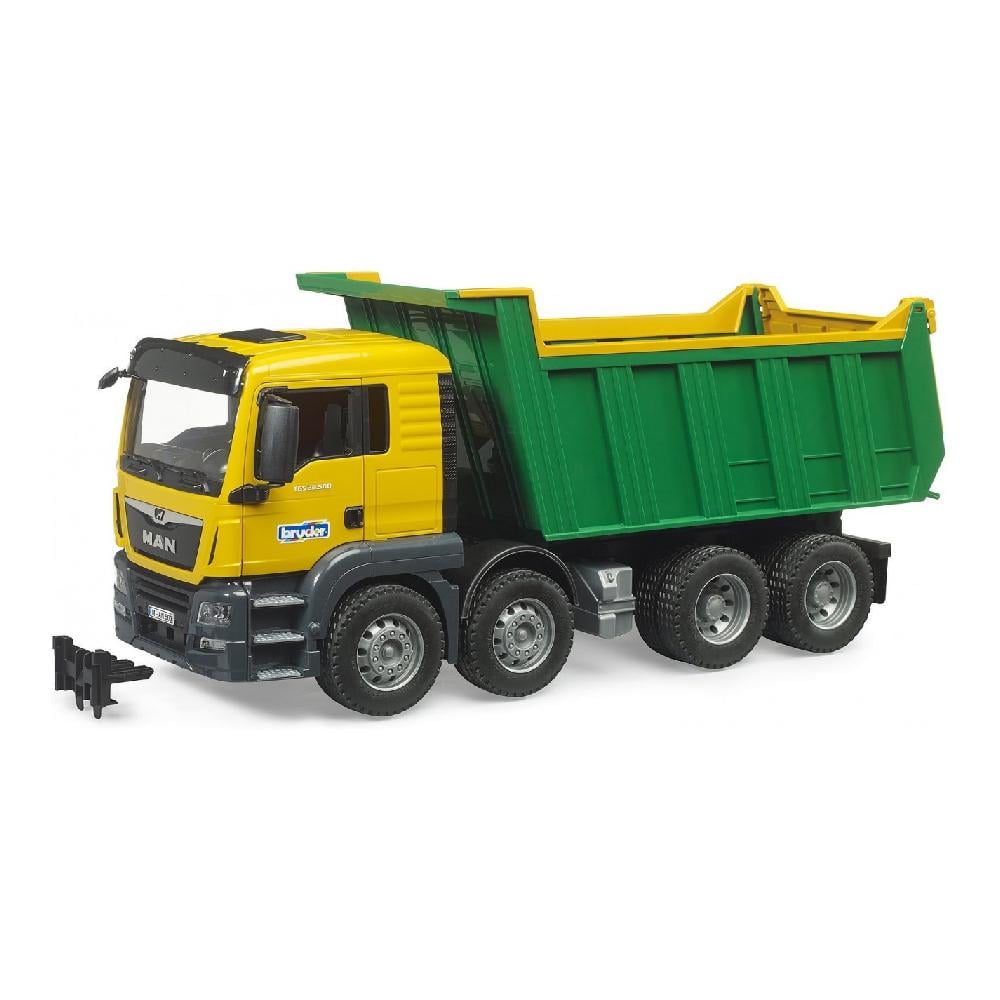 Іграшковий самоскид Bruder MAN TGS 1:16 Жовто-зелений (03766)