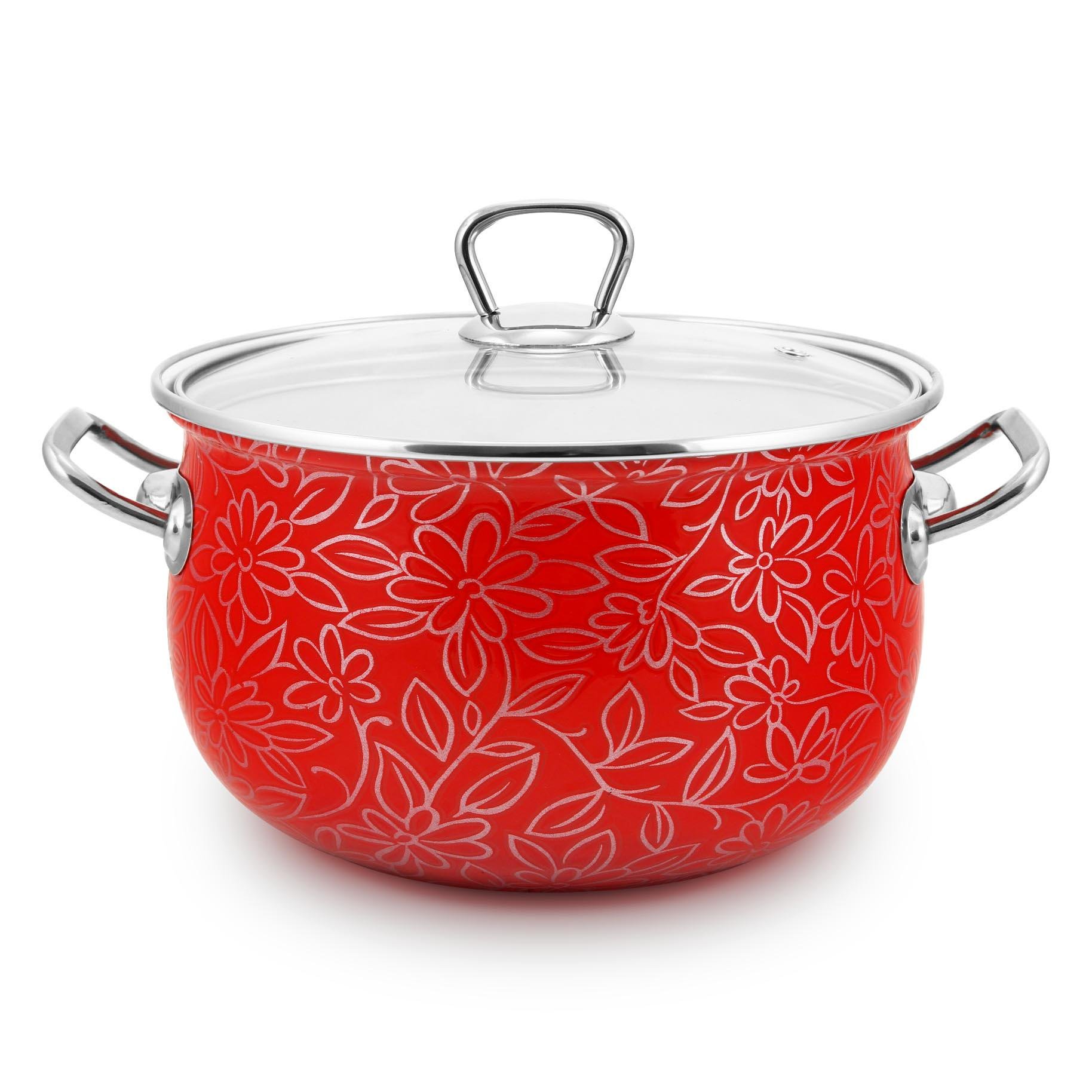 Каструля Interos Ажур 3,1 л Червоний (2598В)