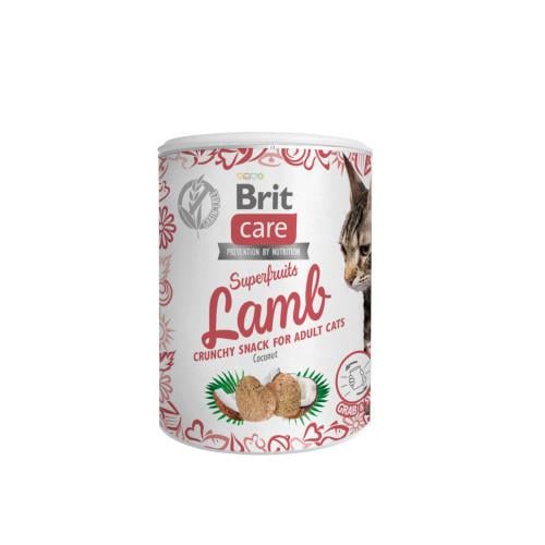 Ласощі для котів Brit Care Superfruits Lamb 100 г ягня Ласощі для котів Brit Care Superfruits Lamb 100 г ягня